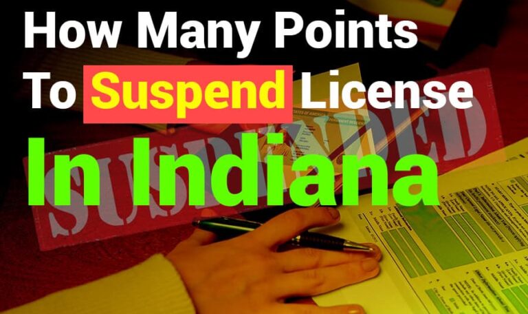 How Many Points to Suspend License in Indiana