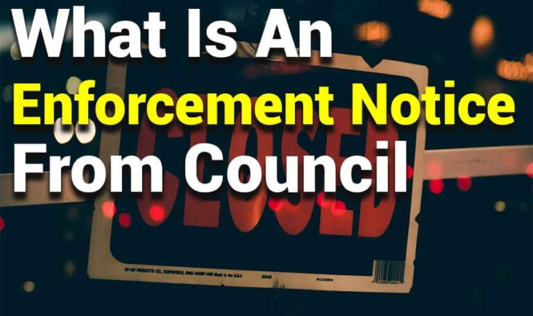 What is an Enforcement Notice from Council