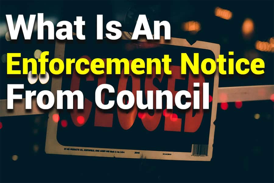 What is an Enforcement Notice from Council